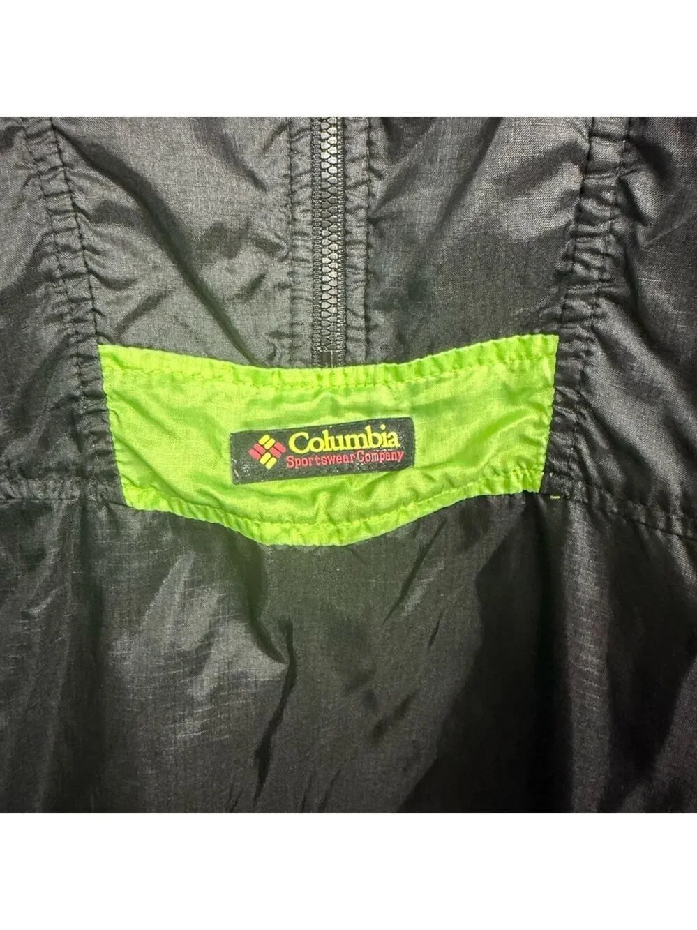 Vintage Columbia Jacket Size M Black Pink